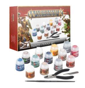 WARHAMMER AGE OF SIGMAR PAINTS + TOOLS ENG