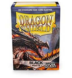 Dragon Shield sleeve-black matte-non glare